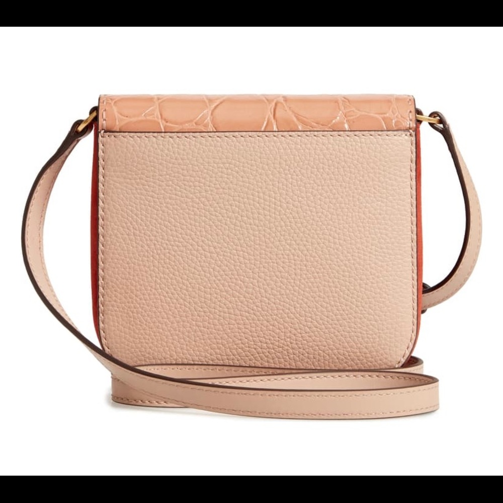 TORY BURCH McGraw Croc Embossed Satchel (NEW) - Picture 3 of 8